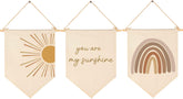 GEANHIL You Are My Sunshine banner with sun rainbow for nursery wall decor and cozy mood.