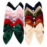 Gebelle 12-piece large velvet fable bow hair clip for daily styling.