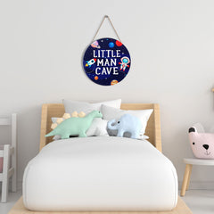 Geelin Space wall art featuring planet designs brightens a toddler's play area