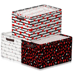 Geelin Valentines three-pack baskets with handles for easy closet organization
