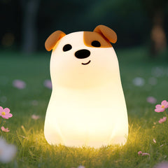 Gefaxi squishy puppy night light with RGB mode for cozy dorm rooms