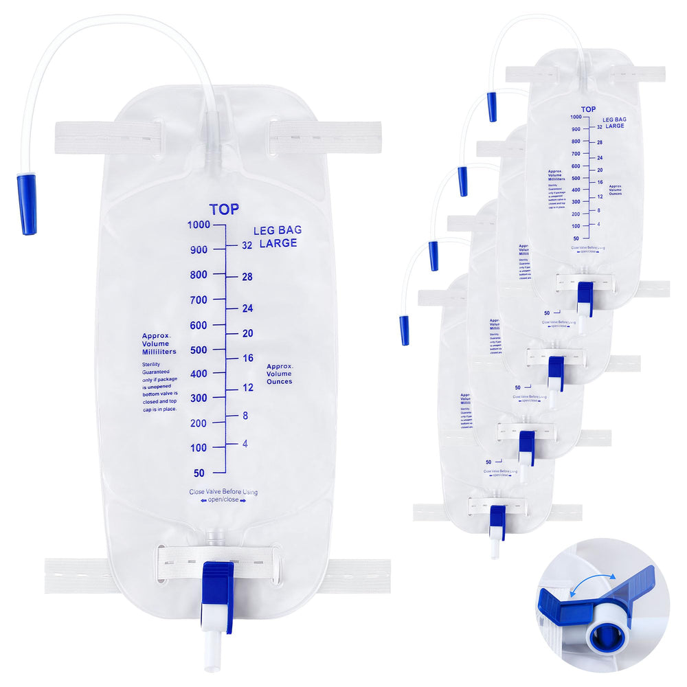 Geiserailie leg bag with 1000ml capacity for extended wear and discreet use.