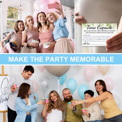 Gejoyse baby shower activity cards ready for guests to share love.