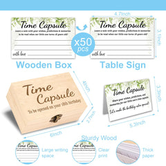 Gejoyse Time Capsule cards spread with 50 prompts for heartfelt messages.