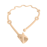 Gelinor baby spoon strap in pink keeps utensils within reach during meals