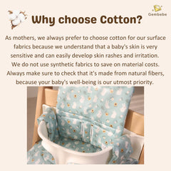 Sturdy chair protection from spills with durable wipe-clean fabric.