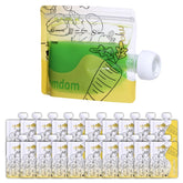 Gemdom 15-pack reusable baby food pouches for on-the-go snacks