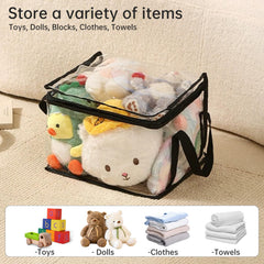 GEMWONDER transparent PVC bag ideal for travel keeping toys protected