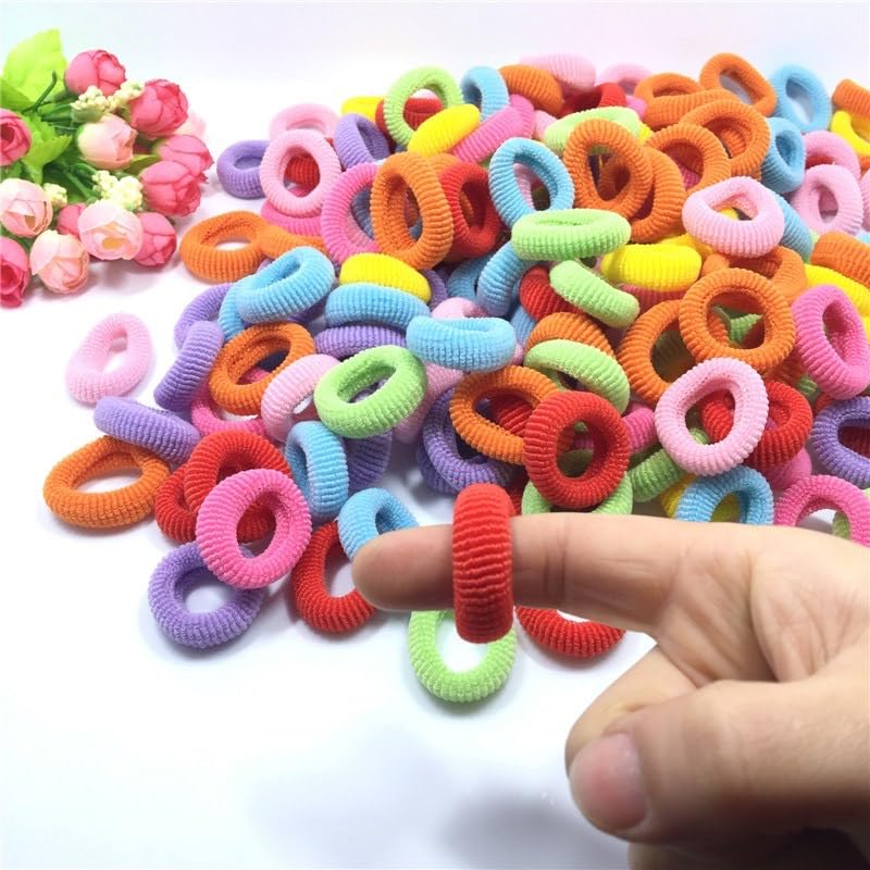 Generic 100-pcs set of soft, durable hair ties in packaging for easy storage and travel