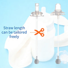 Generic 2Pack sippy cup conversion kit leak-proof cross-over design reduces spills.