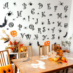 Generic Halloween decals for doors, windows, and walls