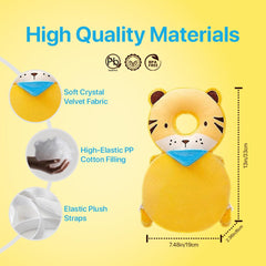 Generic head protector backpack enhances crawling safety with adjustable strap.