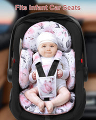 Generic Infant Car Seat Insert breathable mesh back detail for summer comfort