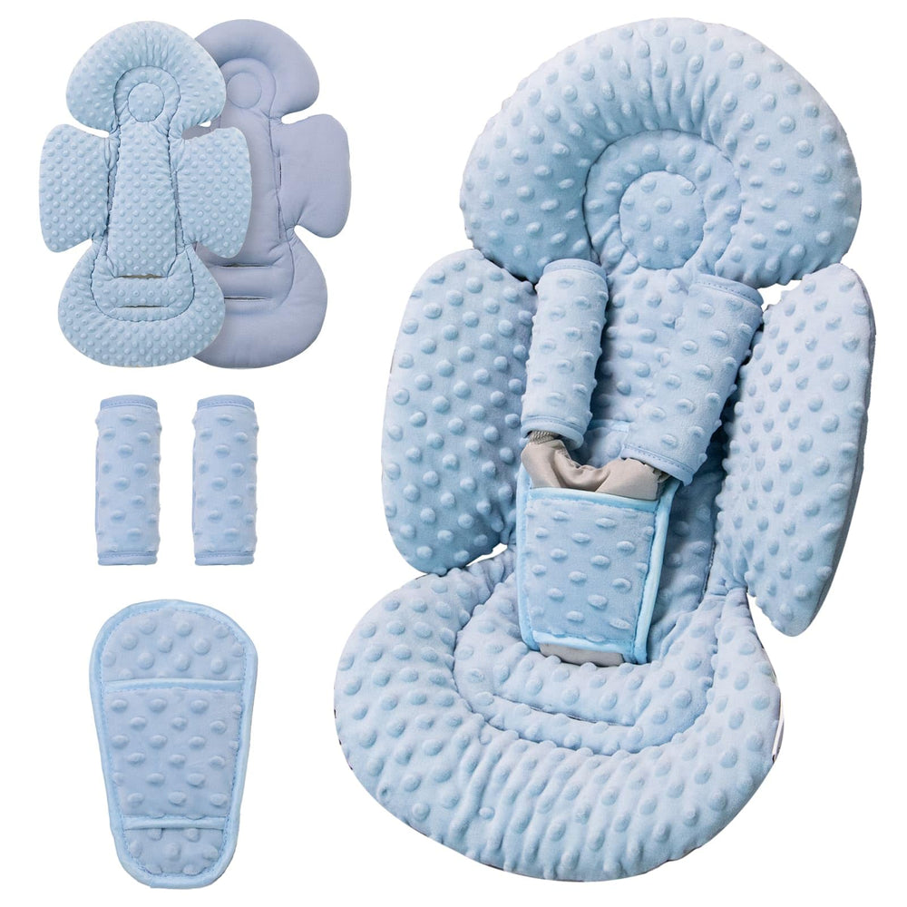 Generic infant insert dots dark blue front view with head support
