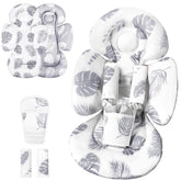Generic Infant Seat Insert provides head support in Grey Leaf for newborns