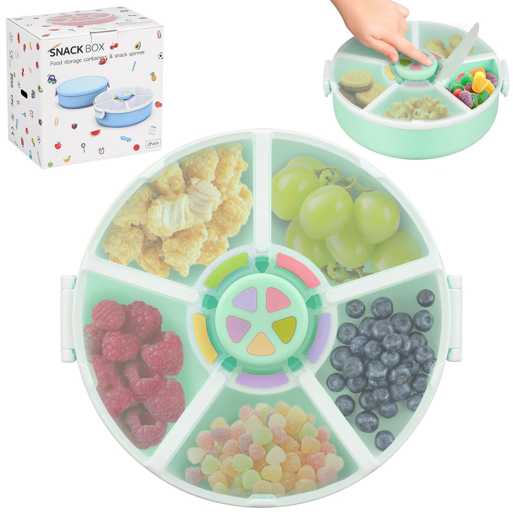 Generic Kids Snack Spinner bundle with five compartments for balanced toddler portions