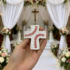 Generic Pocket Blessing Baseball Cross card—premium matte card included with Philippians 4:13.