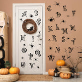 Generic spider web wall sticker alphabet letters for Halloween decor on walls
