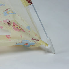 Generic universal-fit bug net with buckles stays securely in place.