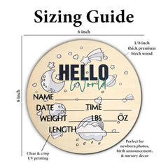 Generic Welcome Baby Sign adds elegant birth announcement for nursery displays and photos.