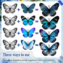 Geosar 3D monarch butterfly wall decor, small 12x8cm, versatile craft decor