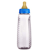 Gerber NUK First Essentials Clear View bottle in assorted colors, 9 oz, ideal for feeding.