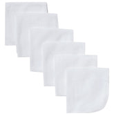 Gerber washcloths white six-pack, ideal for bath time and everyday cleaning