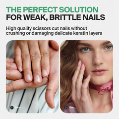 GERMANIKURE baby nail trimming in action with soft leather case