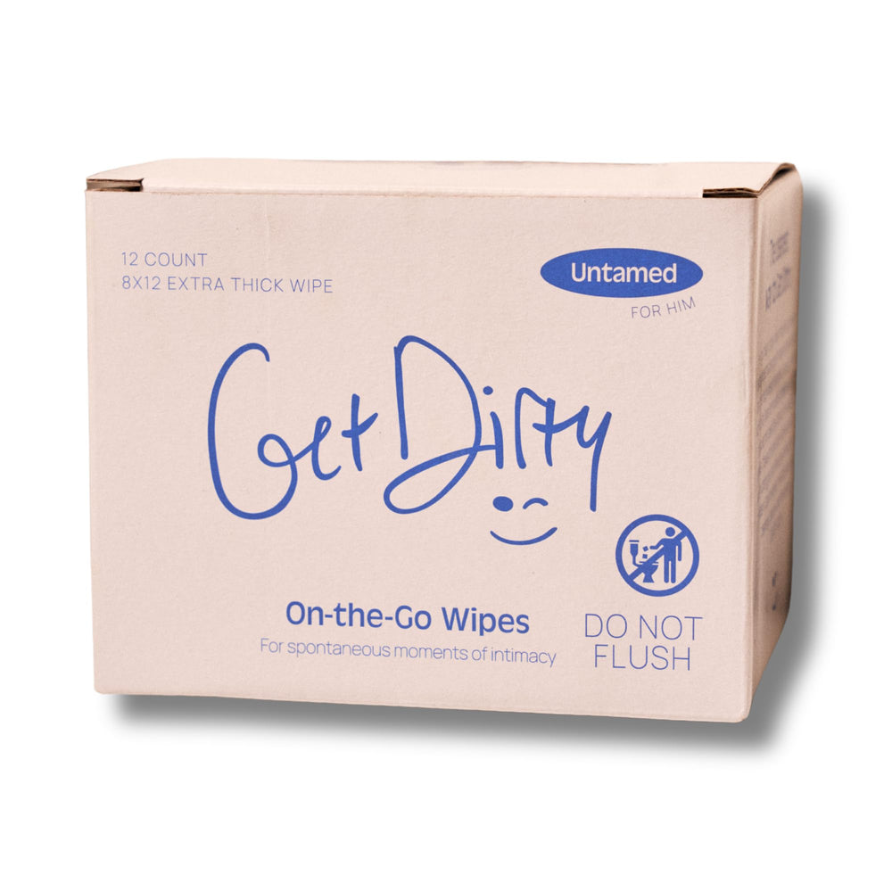 Get Dirty extra large wipes pack close-up for full-body refresh on the go