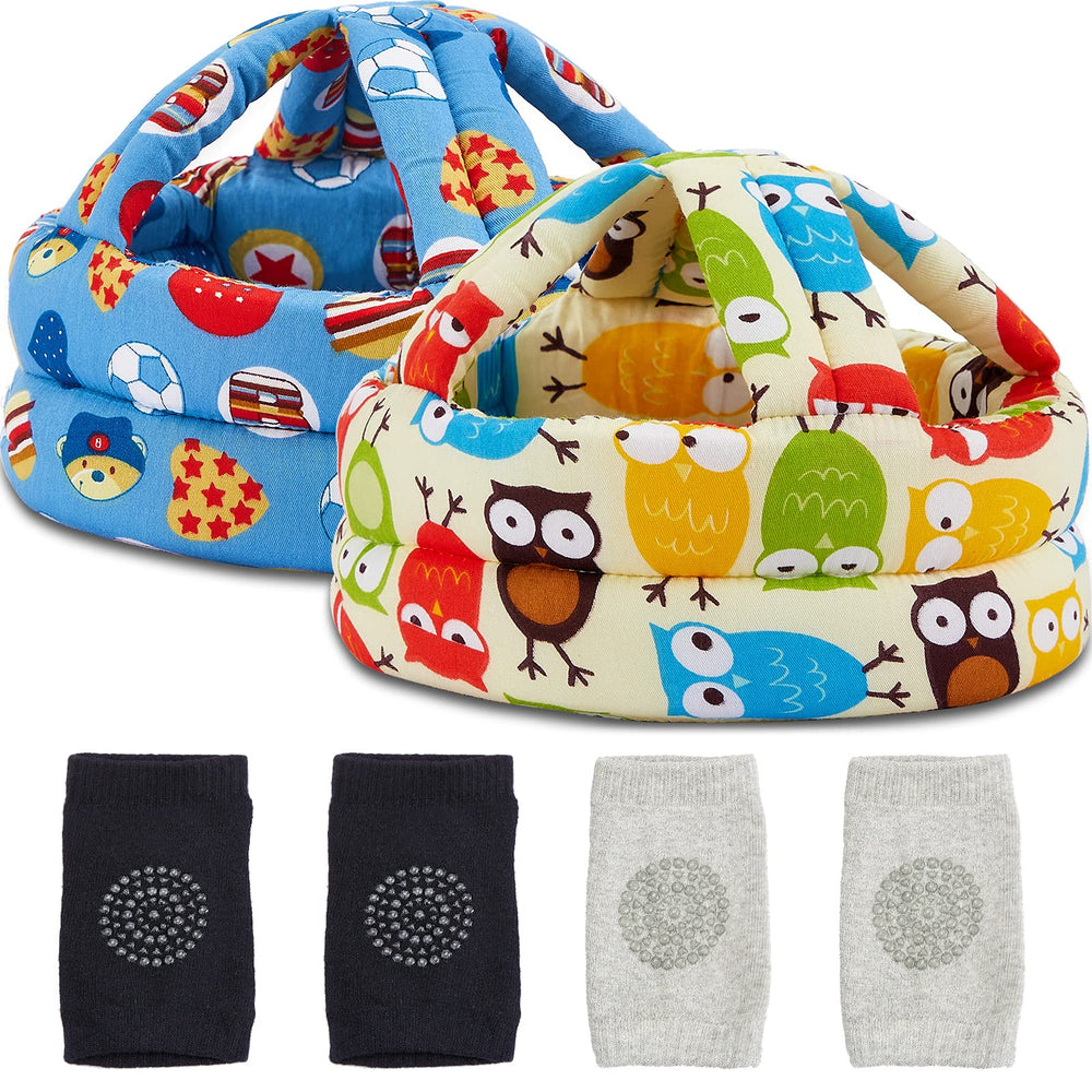 Geyoga owl-style baby safety helmet protects during crawling and walking