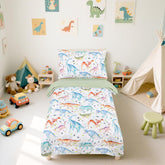 GFU dinosaur bedding reversible comforter, soft and cozy for toddler sleep.