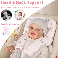 GFU infant seat insert reversible side provides seasonal comfort and breathability