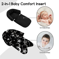 GFU removable head support adjustable for baby's growth (0–10 months)