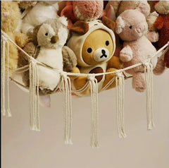 GZGYNADAST cotton macrame texture close-up on toy hammock