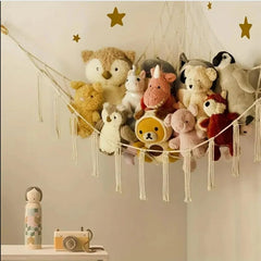 GZGYNADAST toy hammock corner organizer displayed in nursery corner