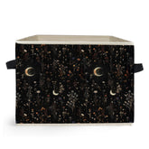 Ghoaoivo Dark Witchy Moon storage bin on shelf, ideal for closet organization.