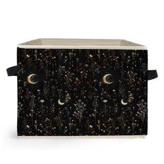 Ghoaoivo Dark Witchy Moon storage bin on shelf, ideal for closet organization.