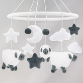 Gicoherero sheep baby crib mobile with stars to captivate visual attention.