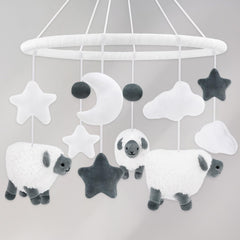 Gicoherero sheep baby crib mobile with stars to captivate visual attention.