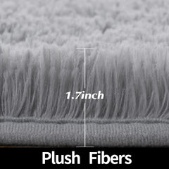 Gifeas rug with non-slip backing provides safer play on hard floors.