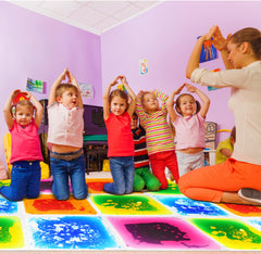 Gift Boutique anti-slip backing keeps tiles secure during active play.