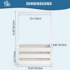 GiftAmaz crate closet side hollow pattern adds decorative charm