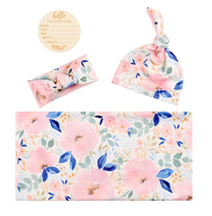 Giggle Angel matching headband in floral design for adorable photos and comfortable wear