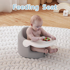 GiggleGlow safety harness gray keeps baby secure during seated play and meals