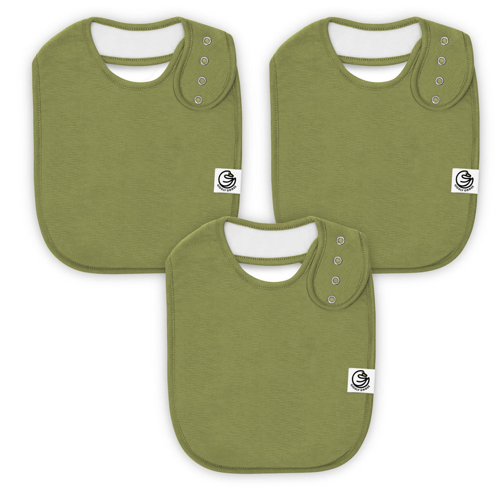 Giggly Goose 3-pack bibs pack shot showing versatile designs for every outfit.