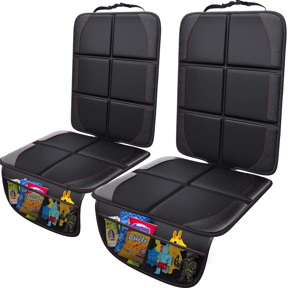 Gimars 2-pack car seat protector with waterproof fabric for spills.