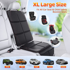 Gimars car seat protector ISOFIX compatible for secure installation.