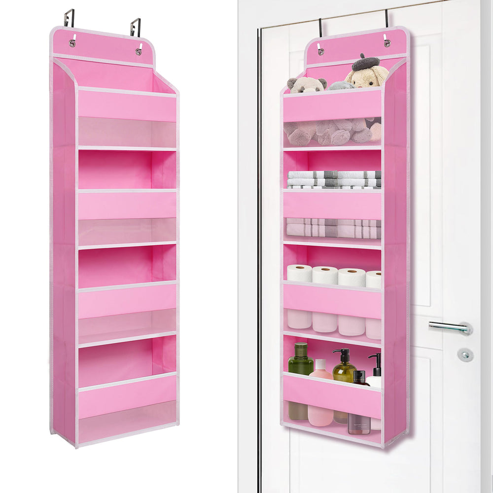 Giraffe Creation over door organizer with four pockets keeps essentials organized and reachable