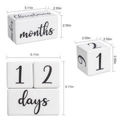 GIRVEM milestone blocks side view show durable pine and safe rounded edges