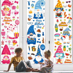 gisgfim double-sided gnome decals display from both sides for extra visibility.